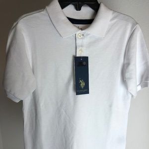 Brand New Short Sleeve Polo Shirt White (XS)